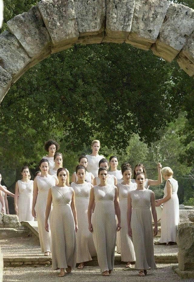 La cérémonie grecque de la flamme olympique