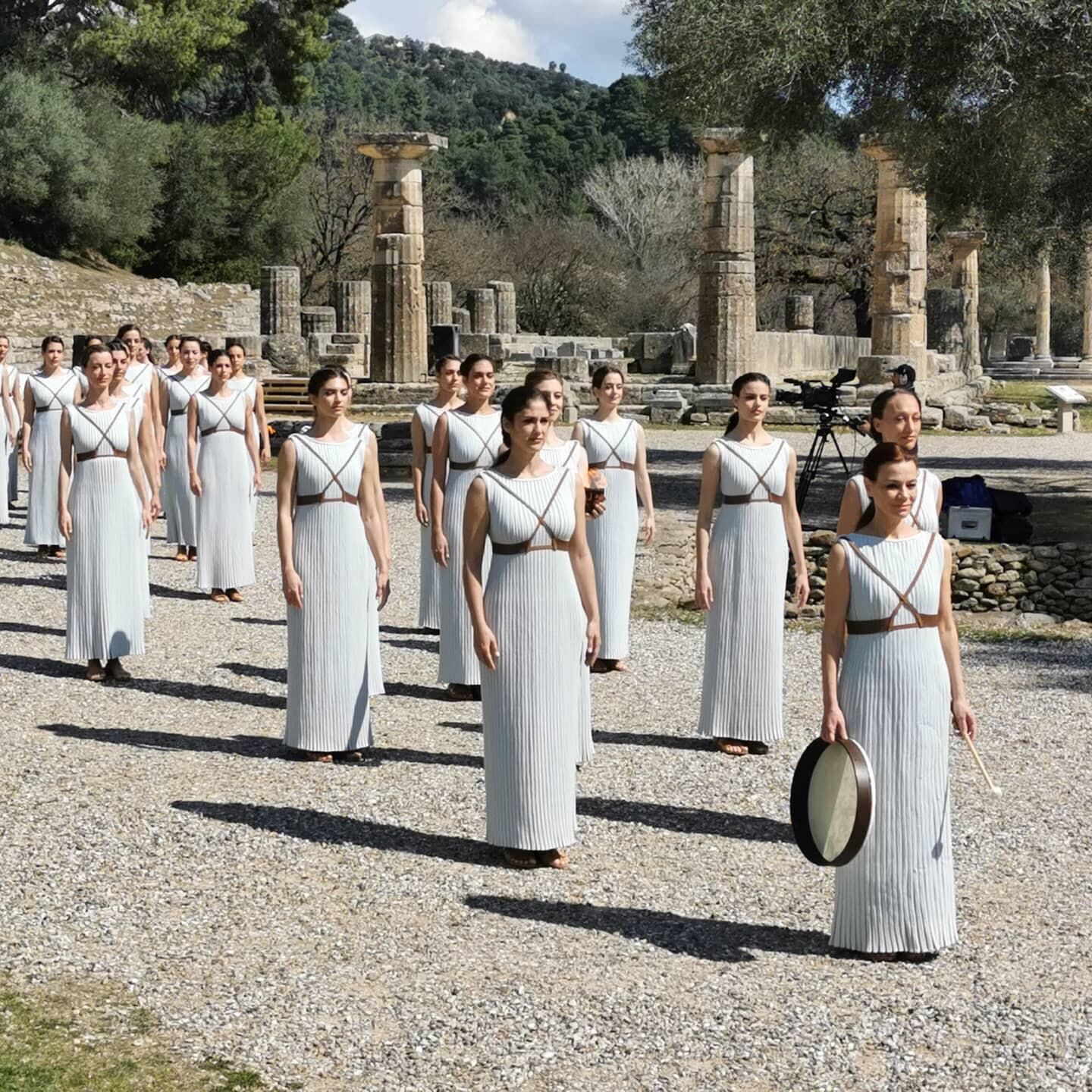 La cérémonie grecque de la flamme olympique
