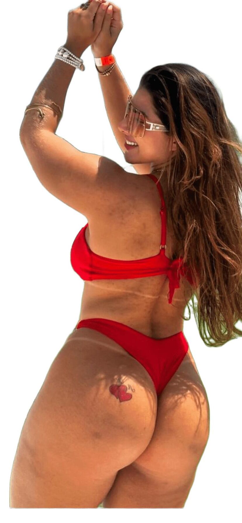 Latina Cute Big Butt Stickers 
