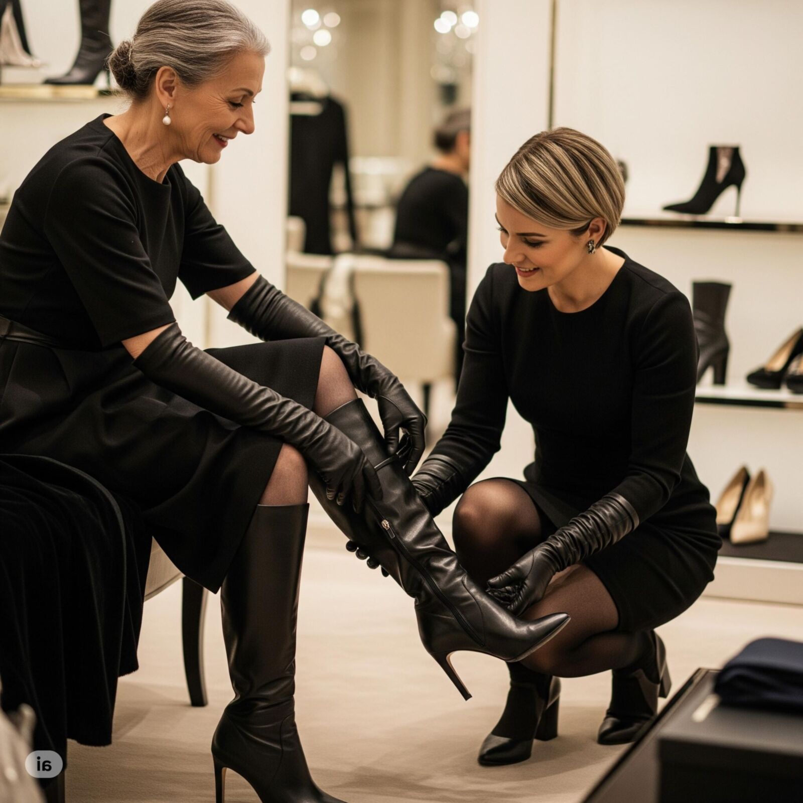 Asistencia de botas y guantes