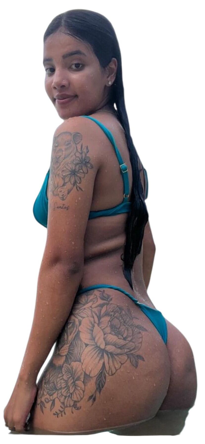 Latina Cute Big Butt Stickers 
