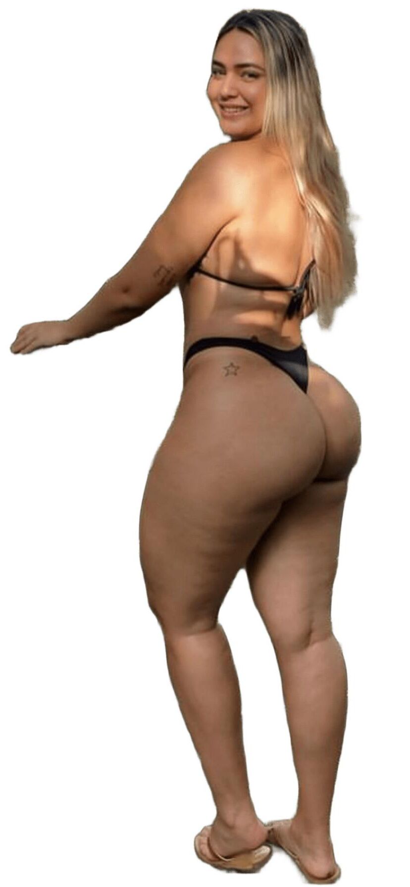Latina Cute Big Butt Stickers 