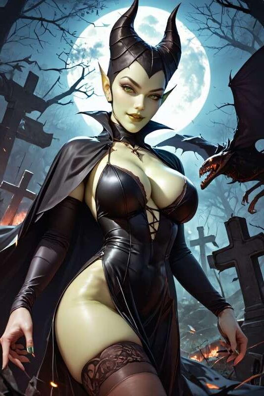 Bösewicht Maleficent ist eine geile Frau
