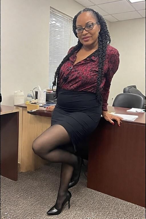 She's the office manager...damn right I'm going to worship her