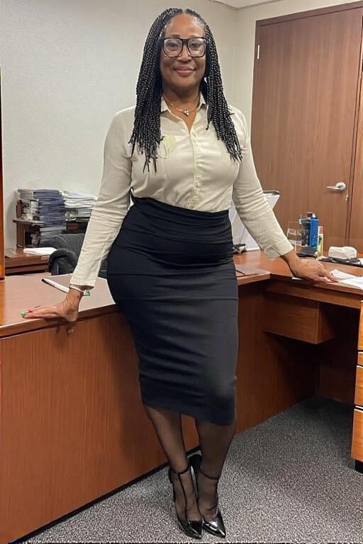 She's the office manager...damn right I'm going to worship her