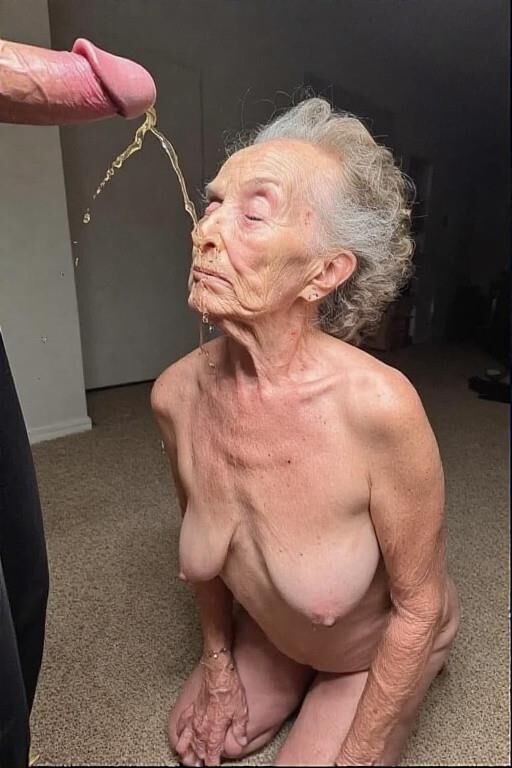 Granny Gets Pissed On