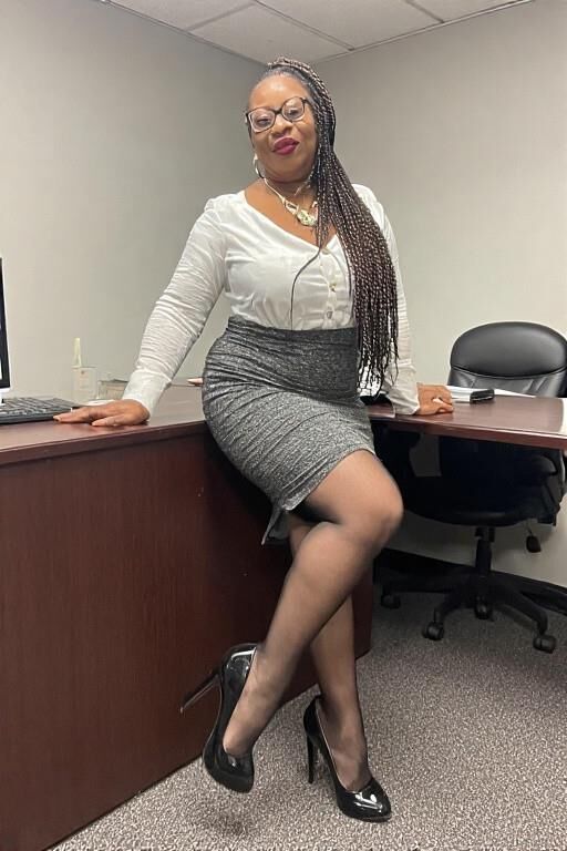 She's the office manager...damn right I'm going to worship her
