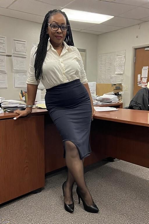 She's the office manager...damn right I'm going to worship her
