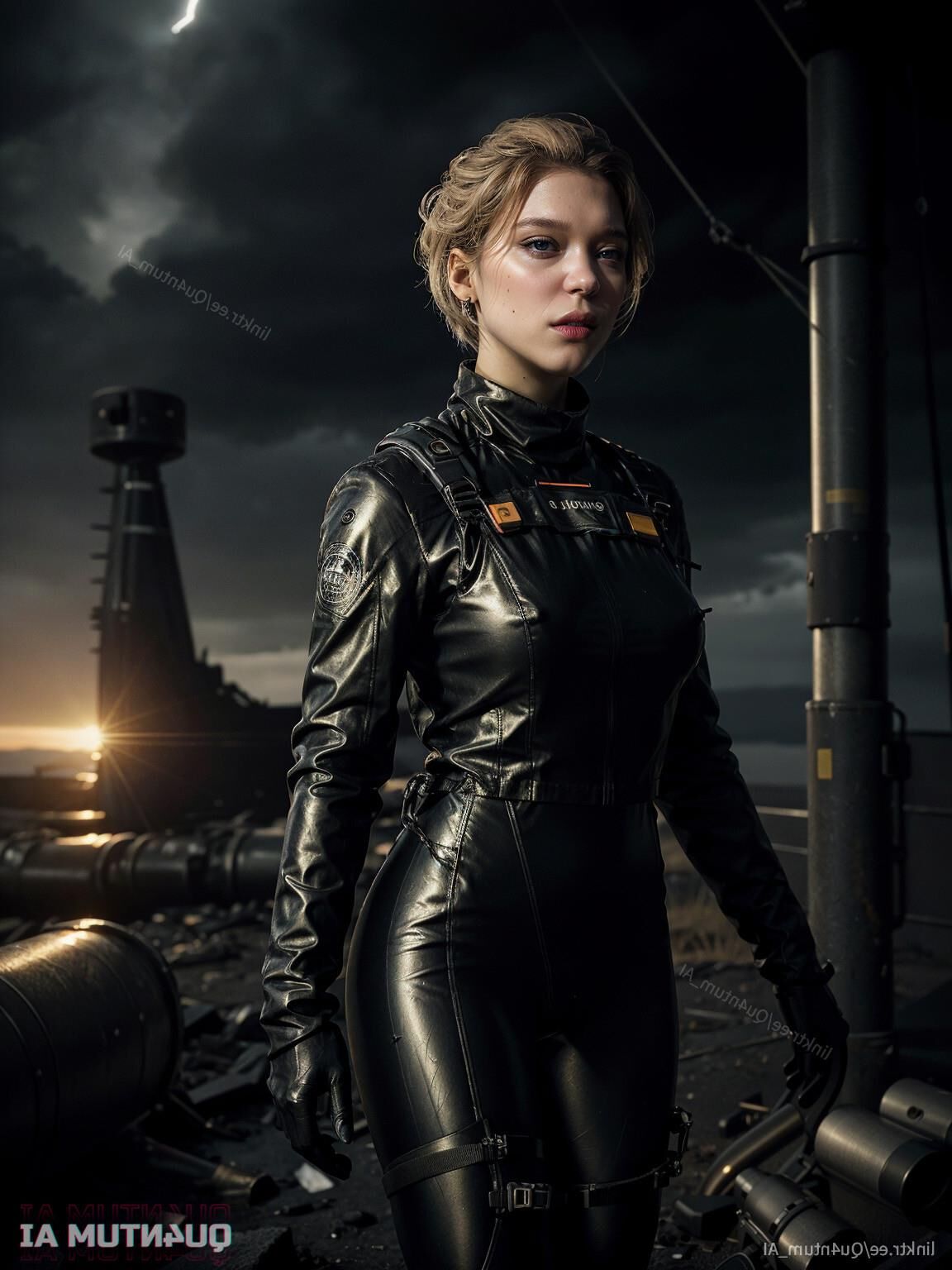 AI Lea Seydoux # French Actress Death Stranding Fragile cosplay 