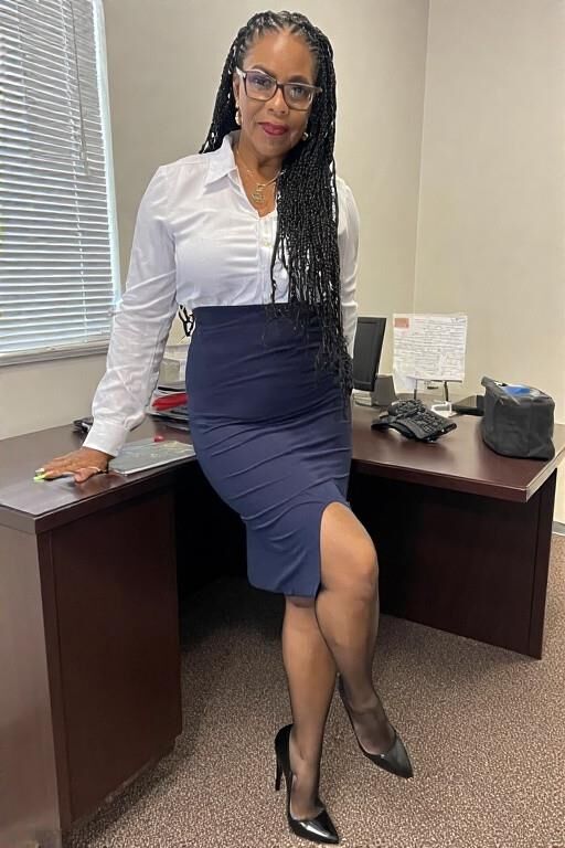 She's the office manager...damn right I'm going to worship her