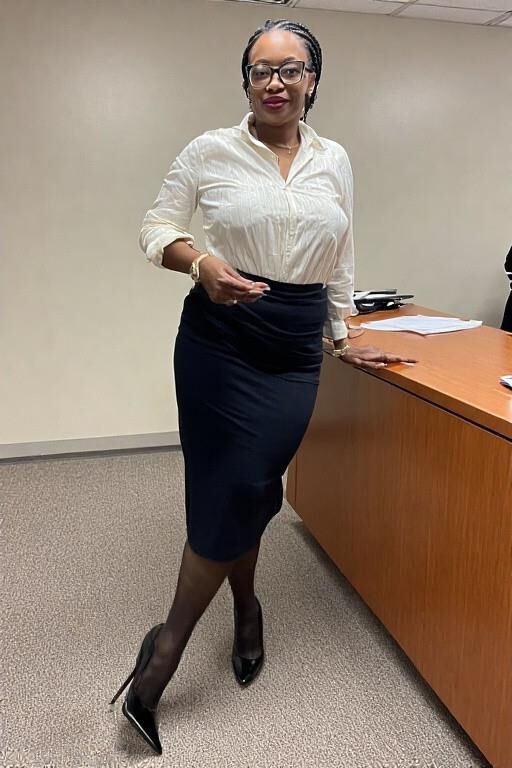 She's the office manager...damn right I'm going to worship her