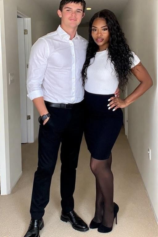 Black girl, white guy