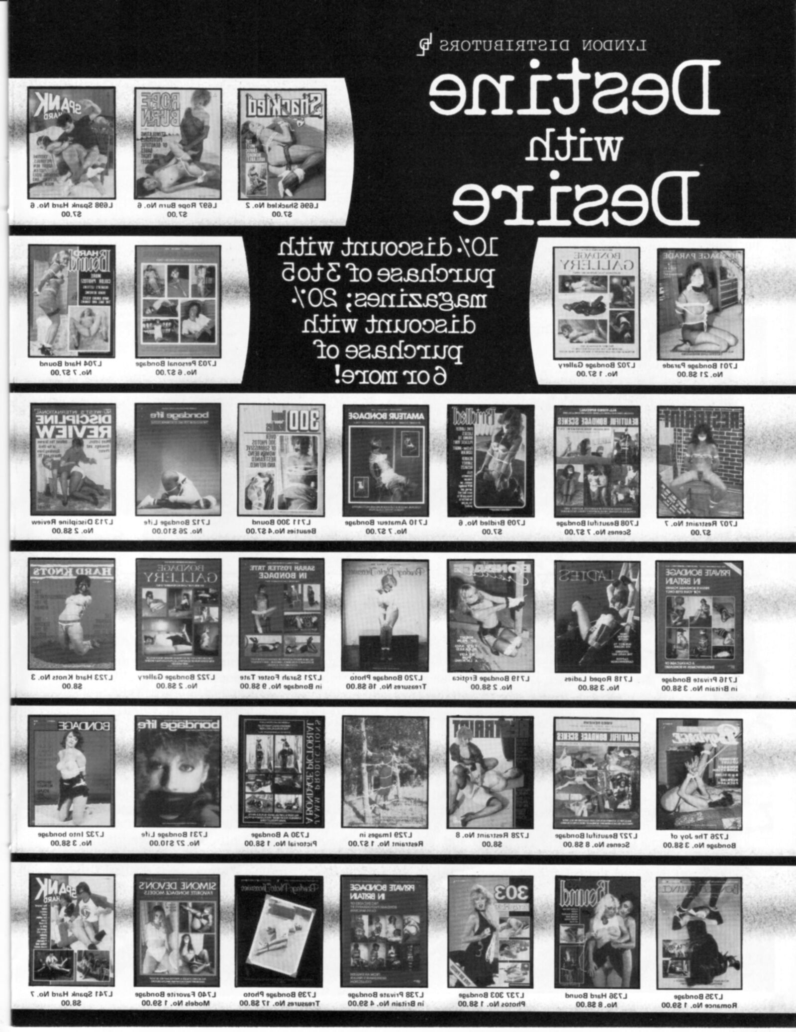 Vintage Bondage Magazine Ein John Willie -Portfolio