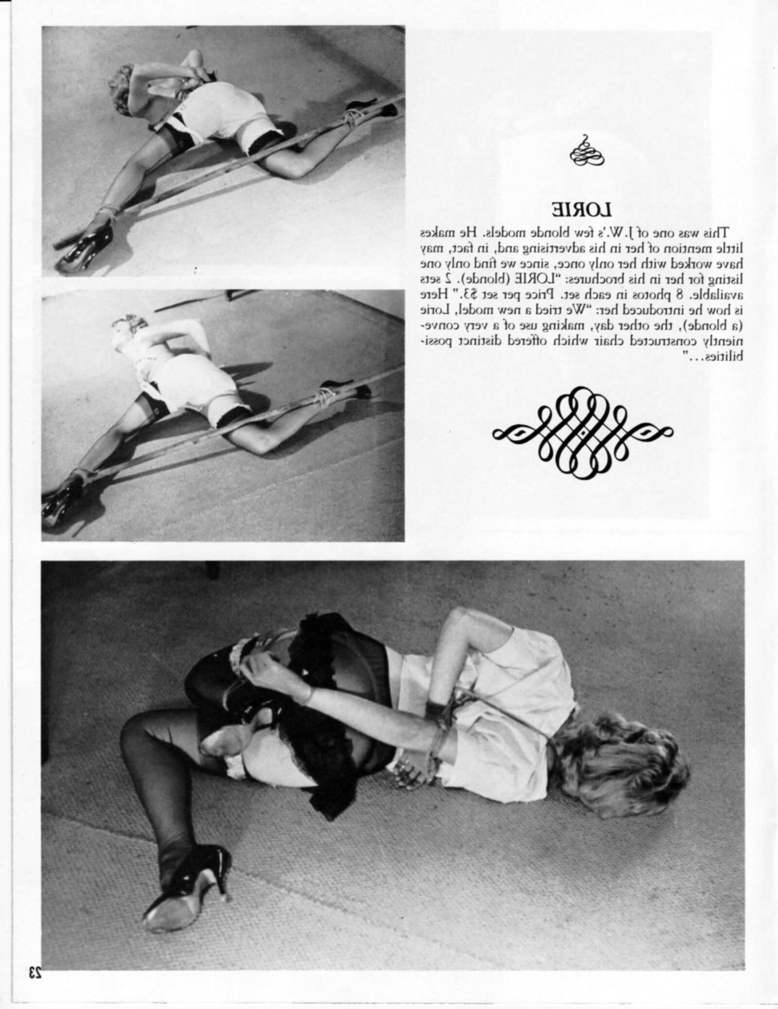 Vintage Bondage Magazine Ein John Willie -Portfolio