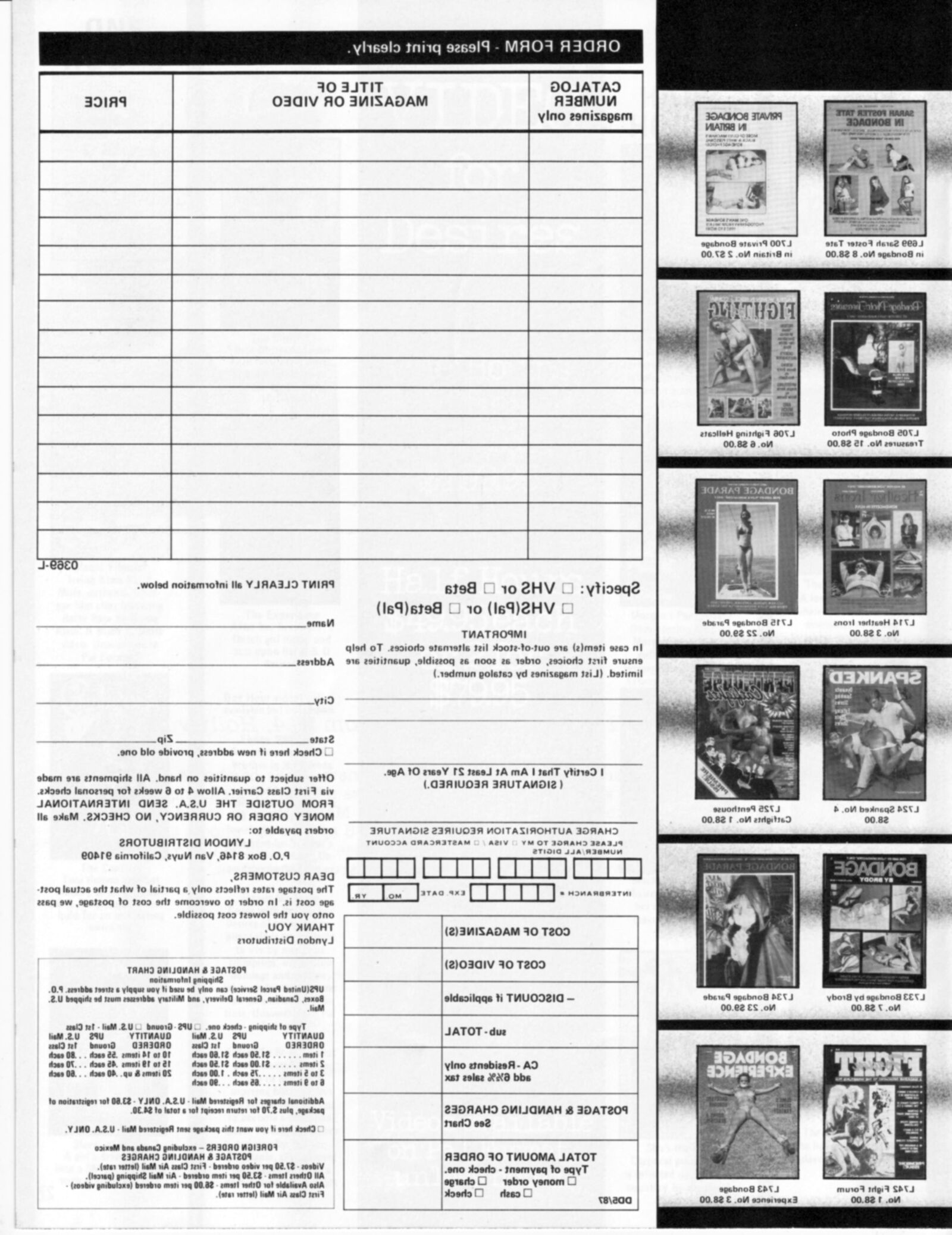Vintage Bondage Magazine Ein John Willie -Portfolio
