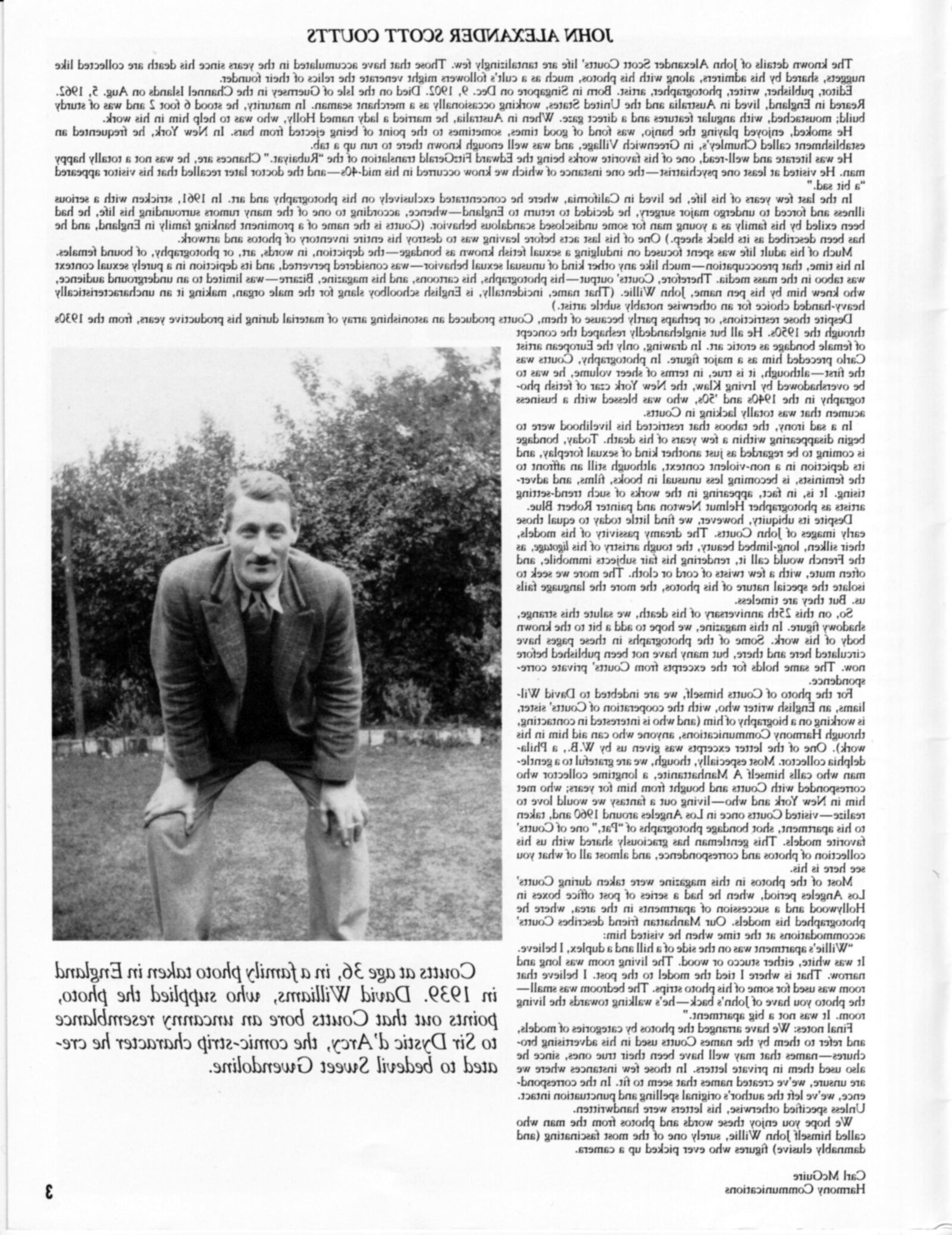 Vintage Bondage Magazine Ein John Willie -Portfolio