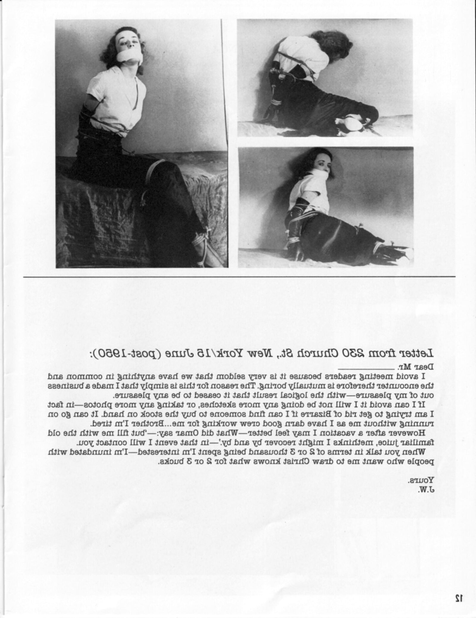 Vintage Bondage Magazine Ein John Willie -Portfolio