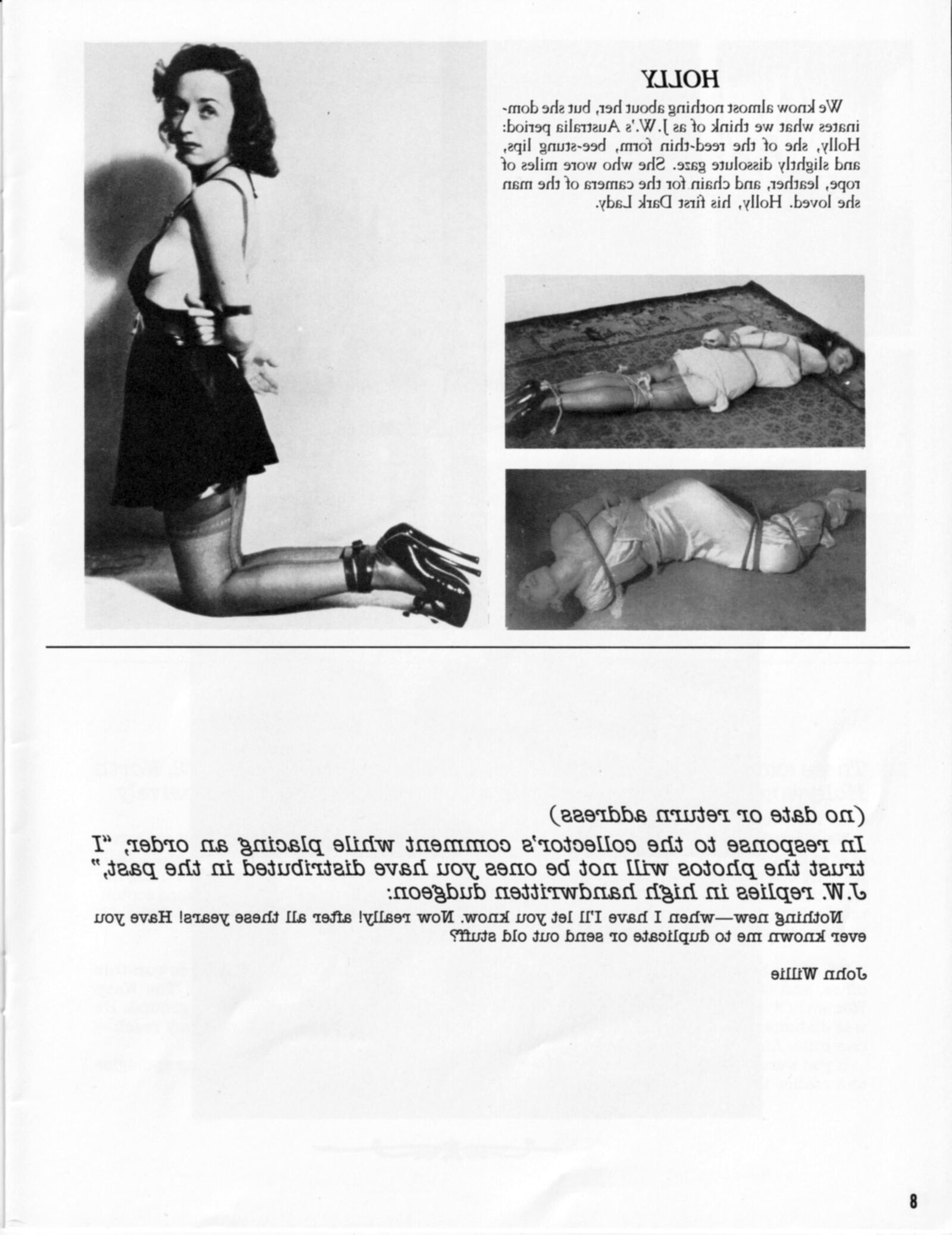 Vintage Bondage Magazine Ein John Willie -Portfolio