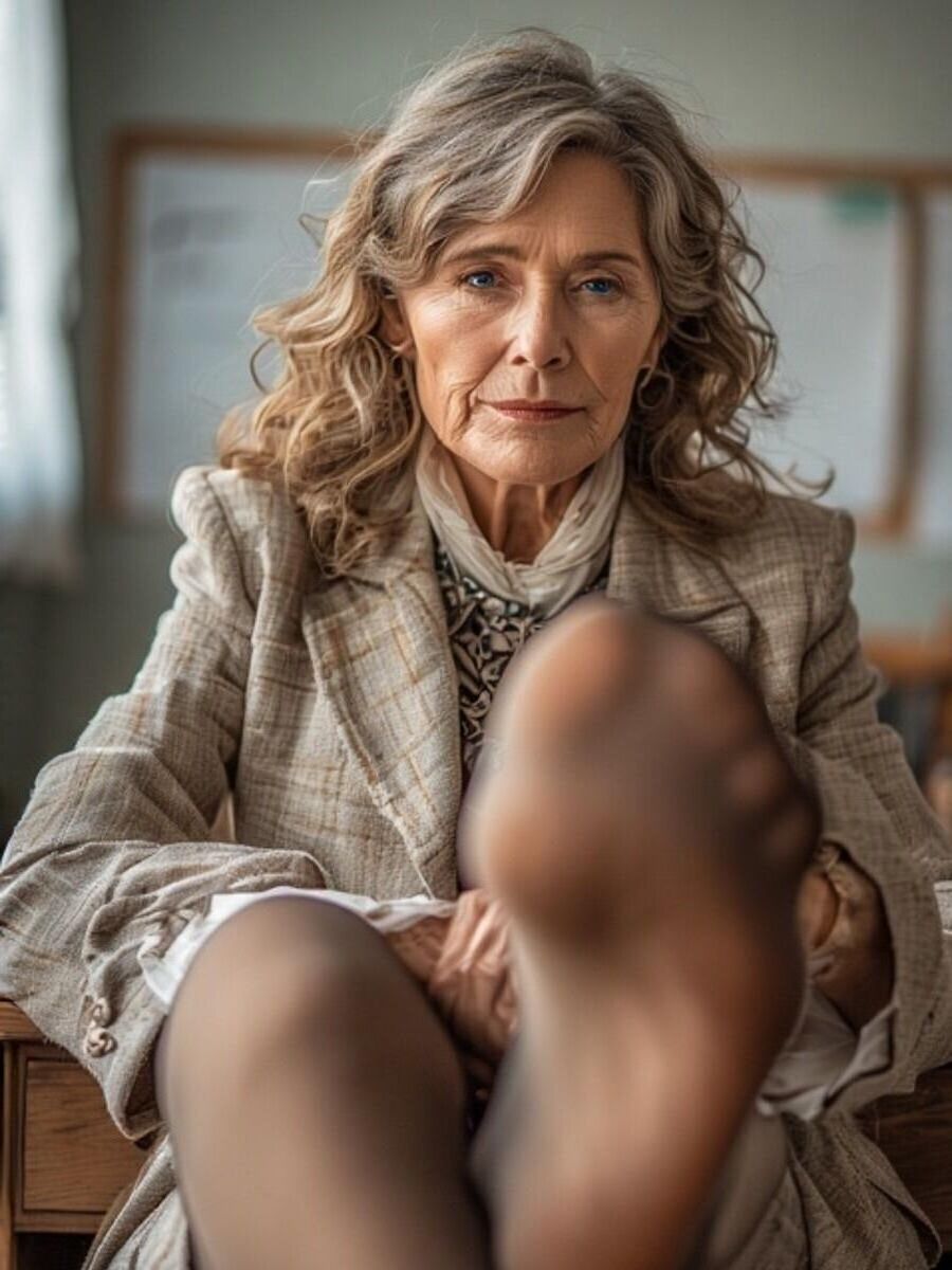 Ai Images: Teacher\'s Stockinged Feet