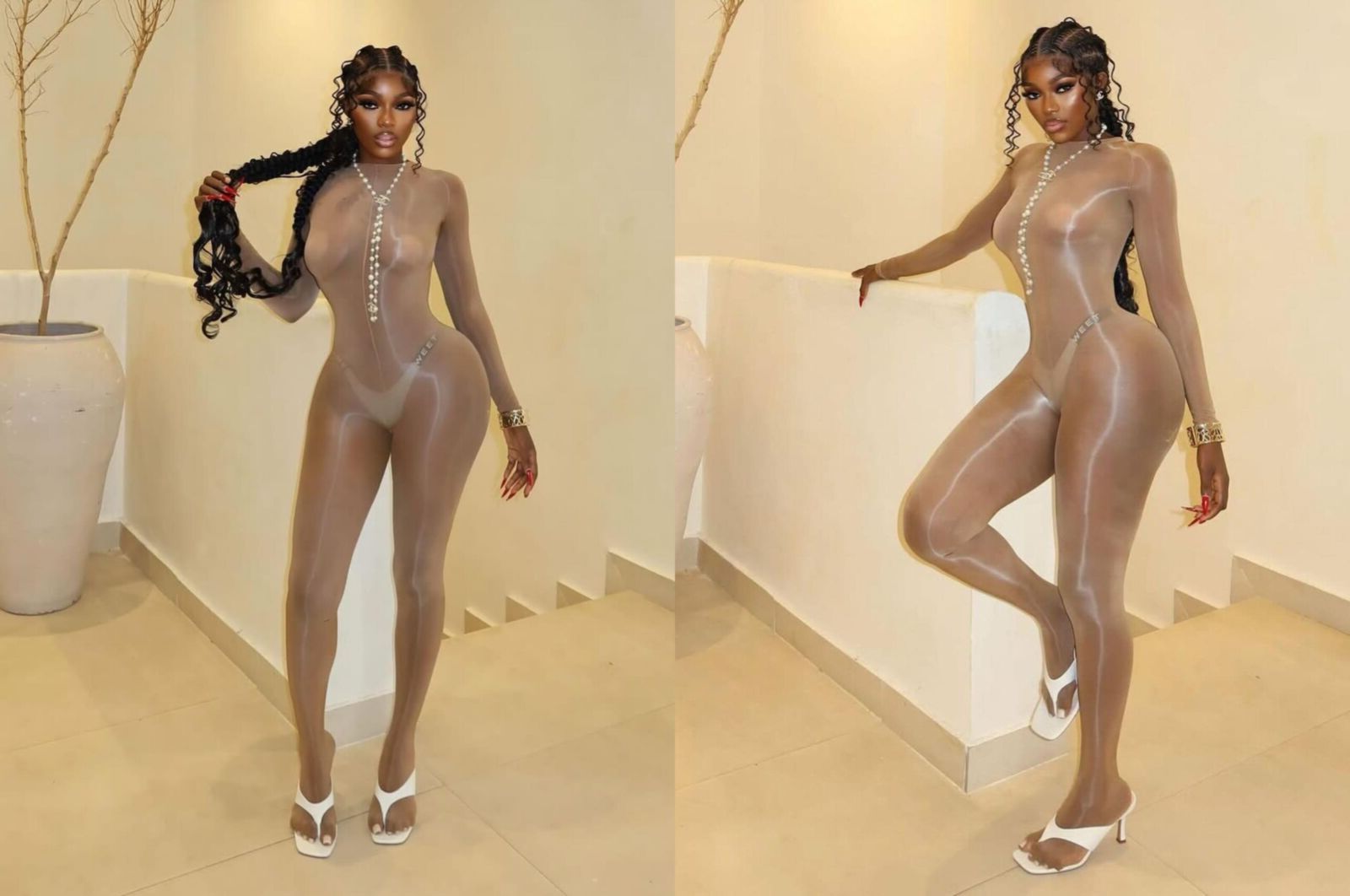 Ebony Pantyhose Beauties 