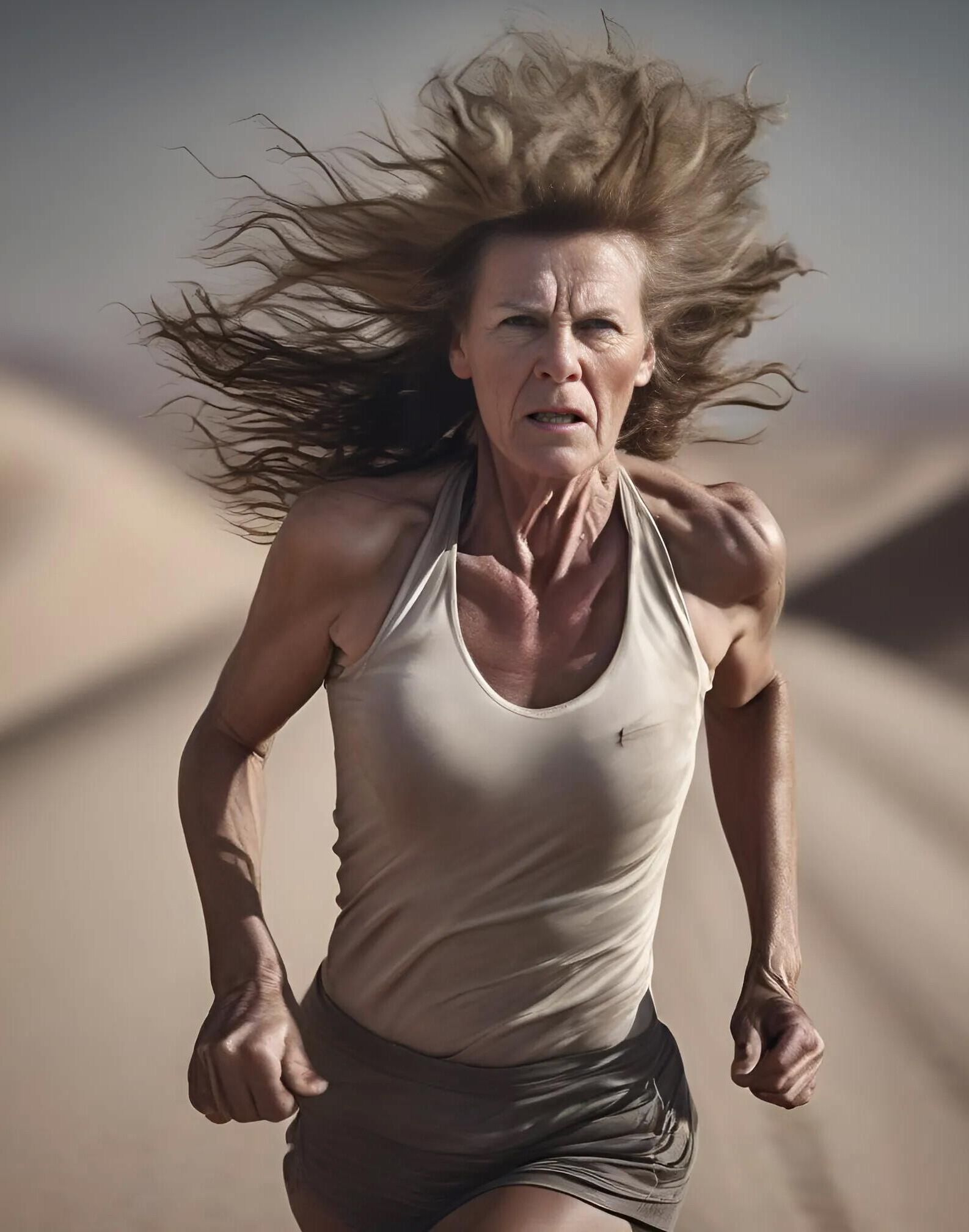 AI Granny Running