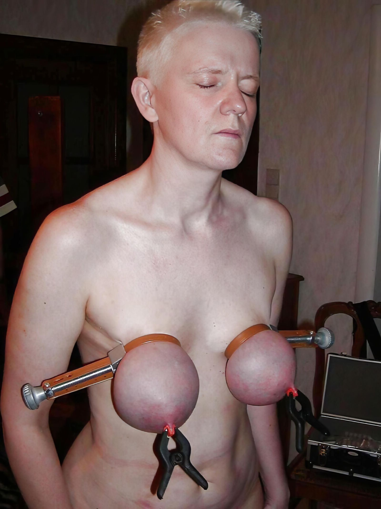 BDSM Breasts Compressed