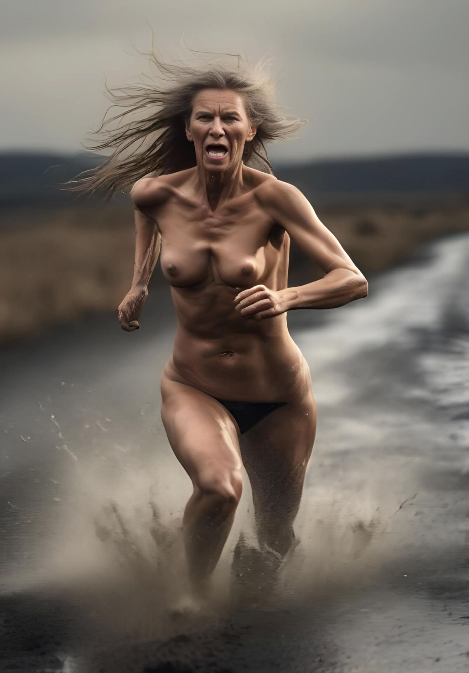 AI Granny Running
