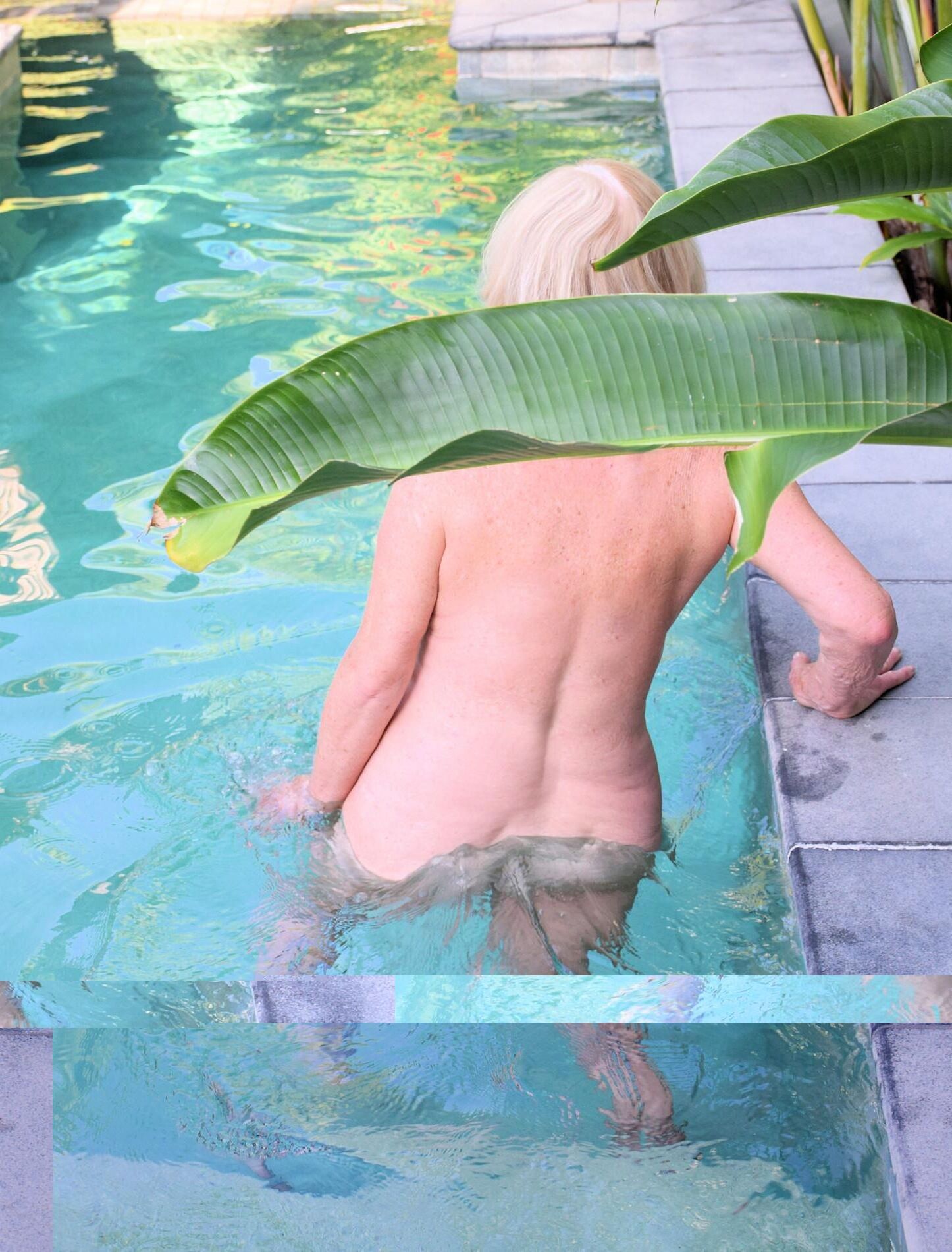 POOLSIDE PLEASURE with our NAKED LADY DIANE!