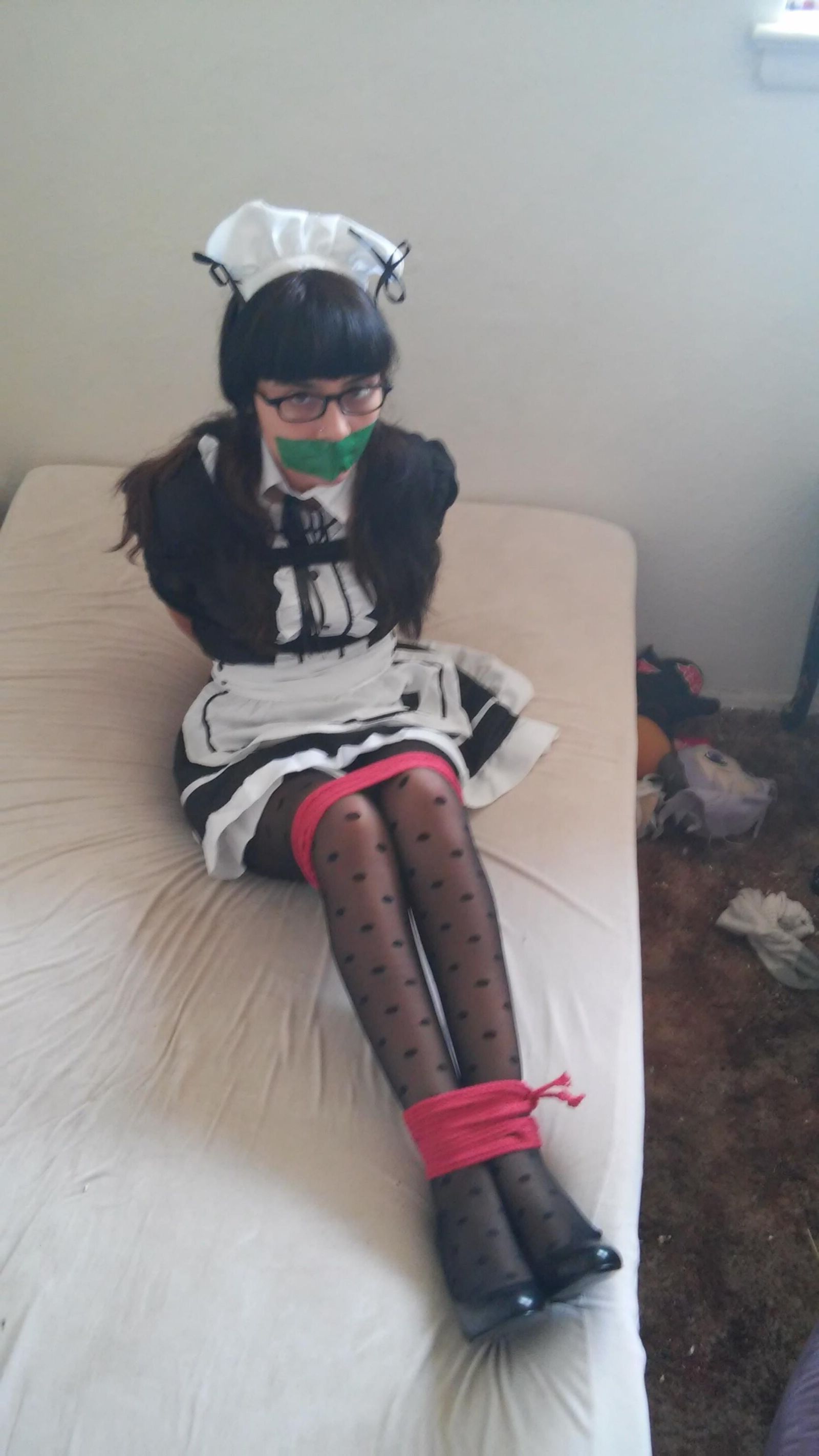 Amateur tied up