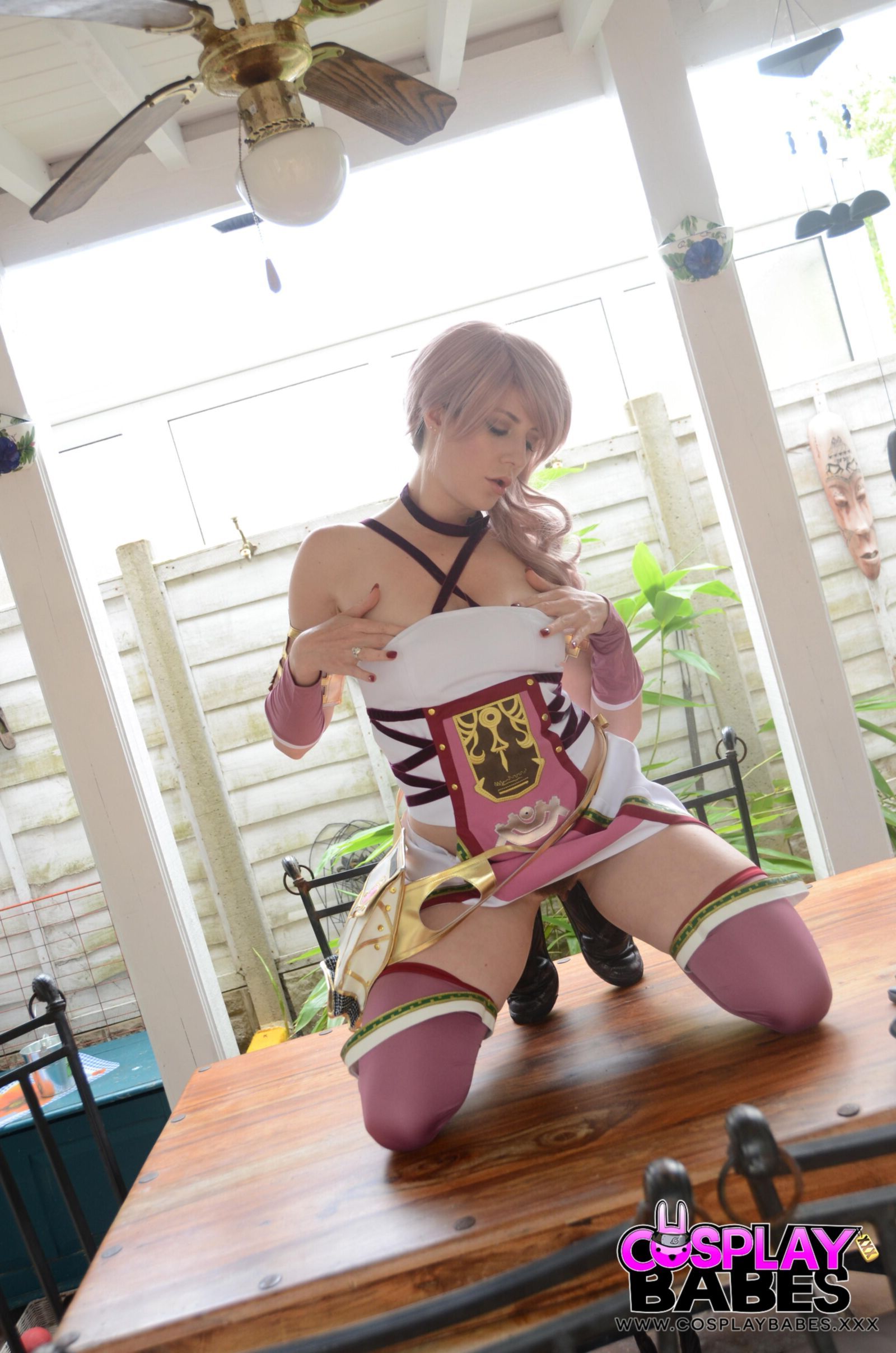 . Samantha Bentley gorgeous babe in a daft outfit