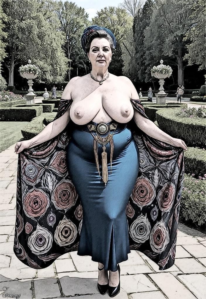 Curvy Mature Sketch 