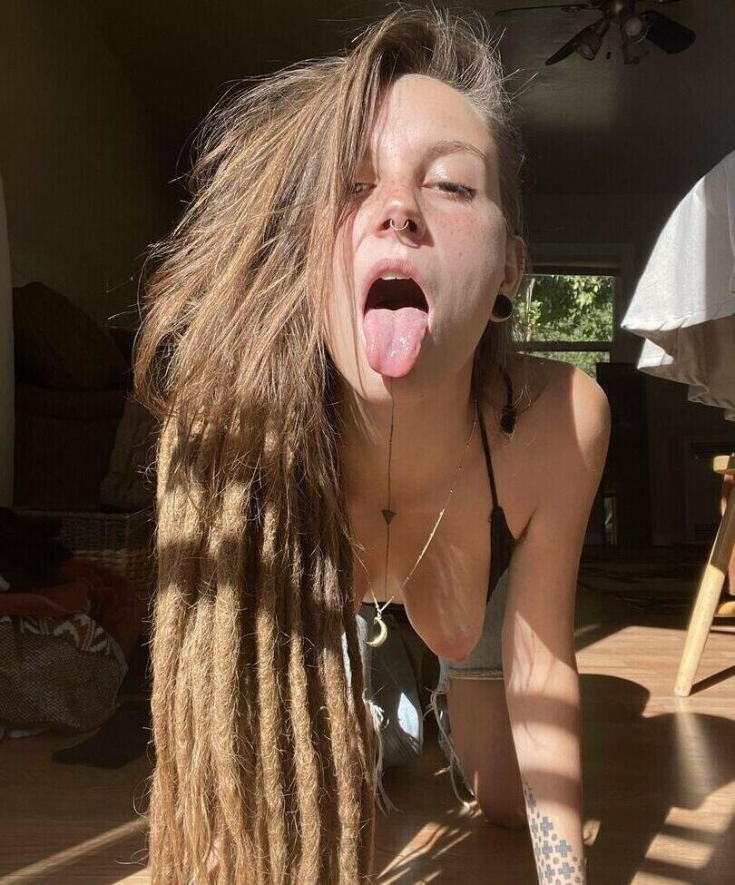 Cute Hairy Hippie Babe