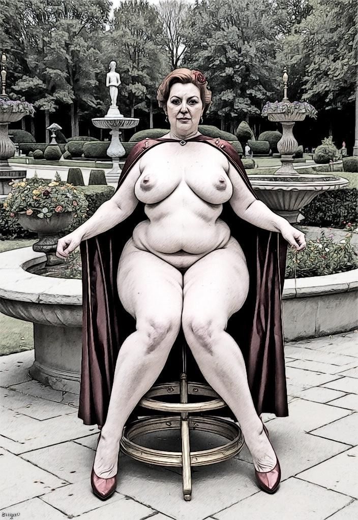 Curvy Mature Sketch 