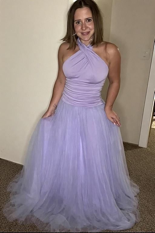 Women in Halter Neck Dresses
