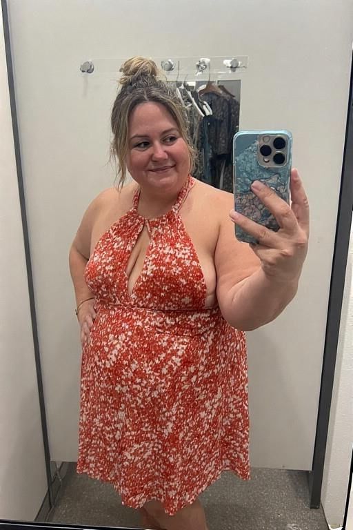 Women in Halter Neck Dresses