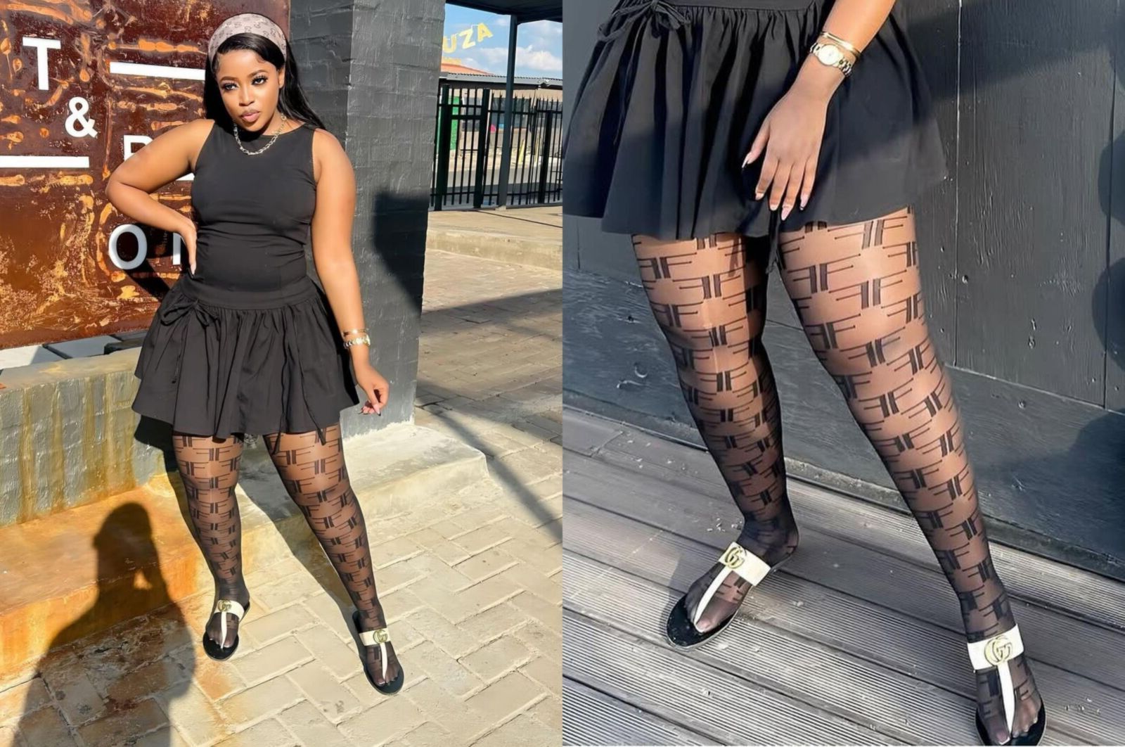 Ebony Pantyhose Beauties 