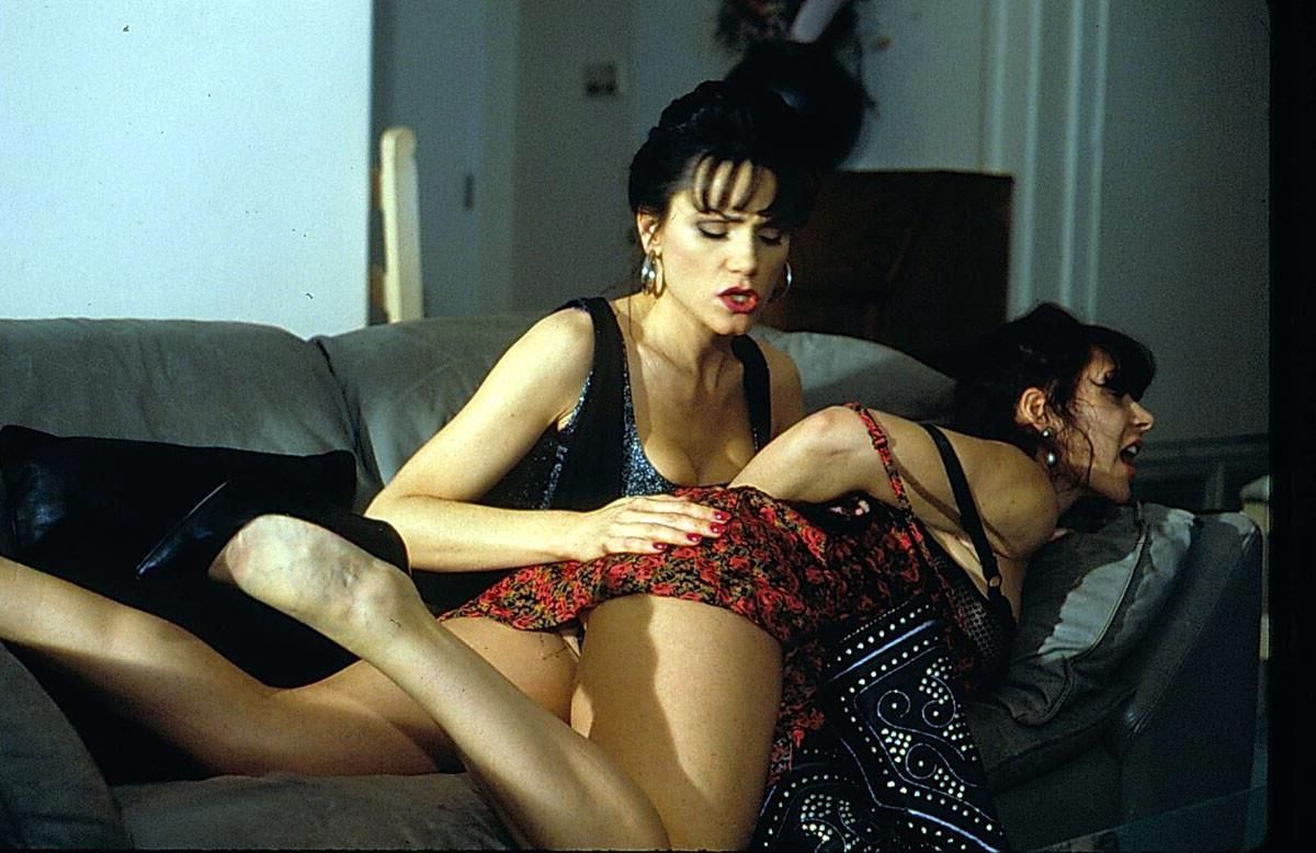 Lesbian Spanking