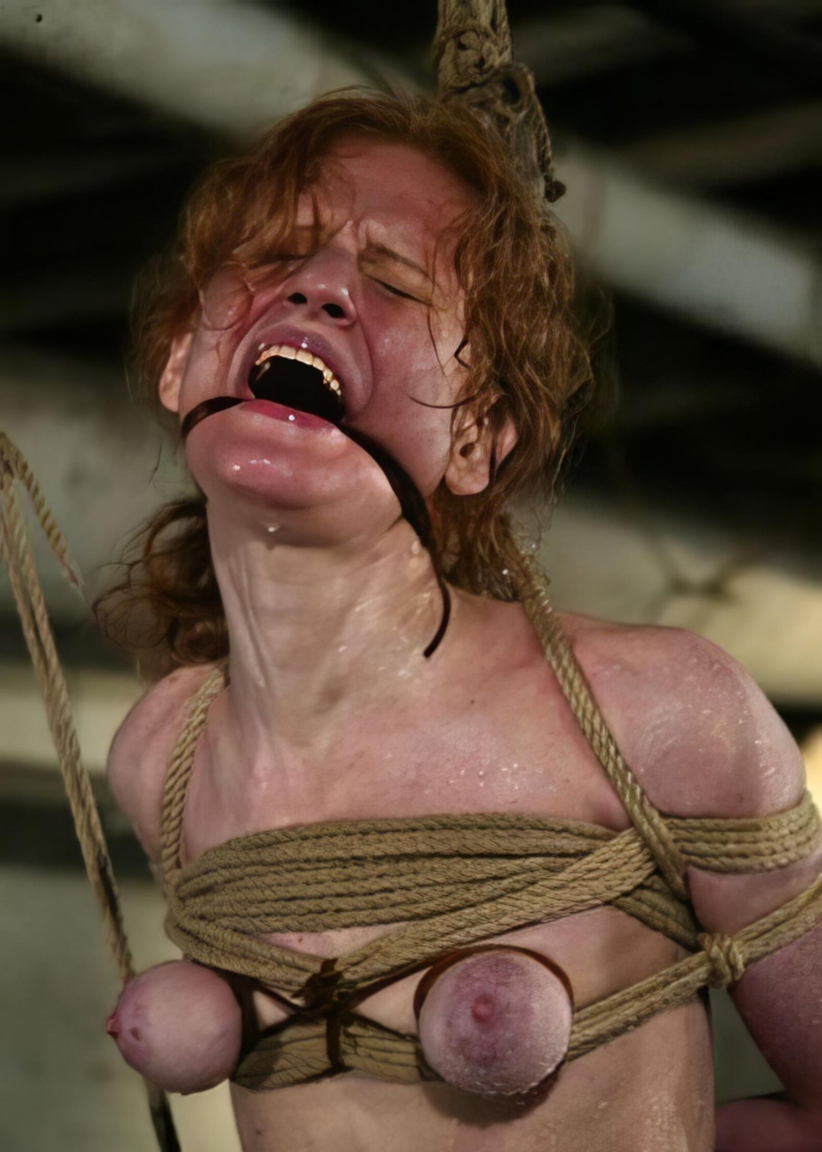 BDSM Breasts Compressed