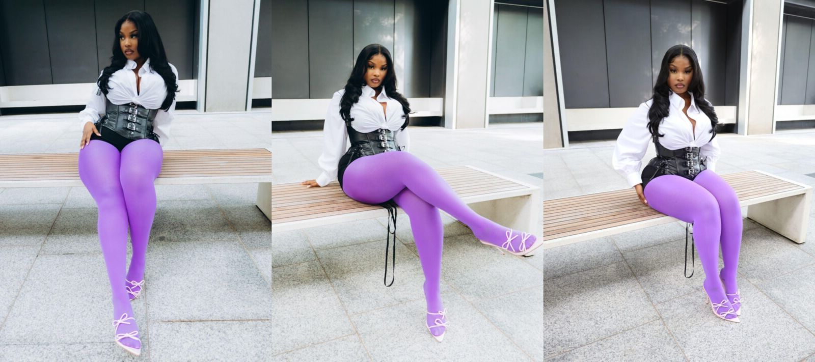 Ebony Pantyhose Beauties 