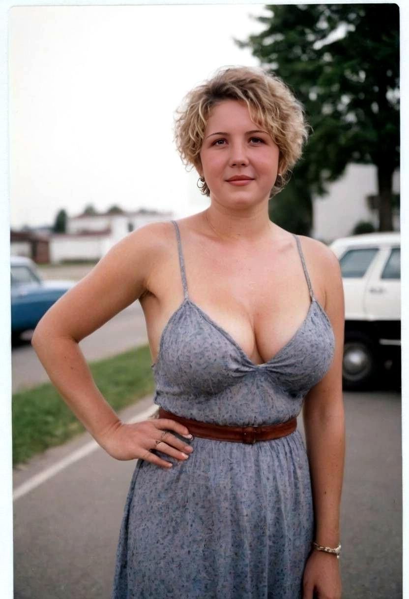 My mom at age yo (AI moderated}