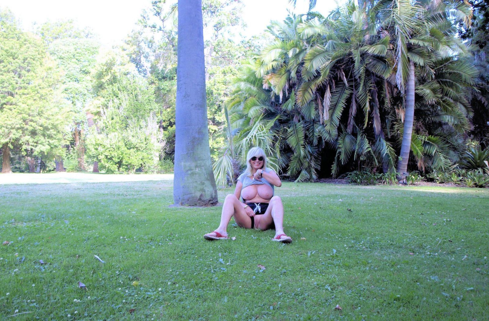 NAKED LOVELY DIANE in the GARDENS or OUTDOORS!