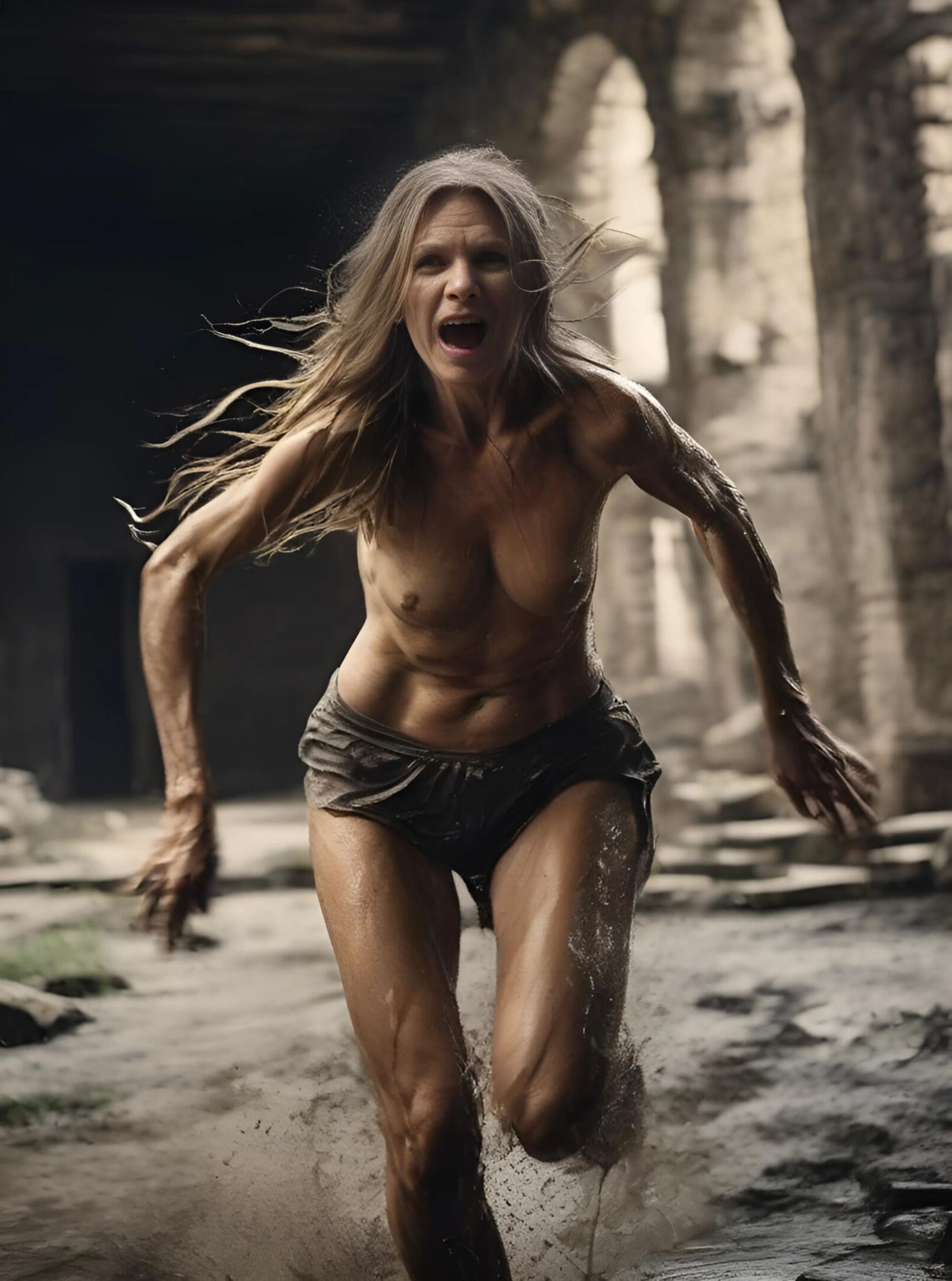 AI Granny Running