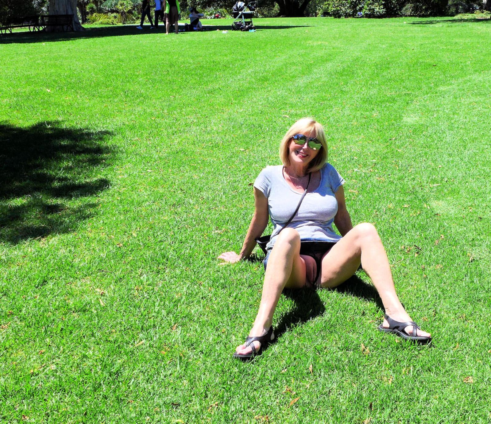 NAKED LOVELY DIANE in the GARDENS or OUTDOORS!