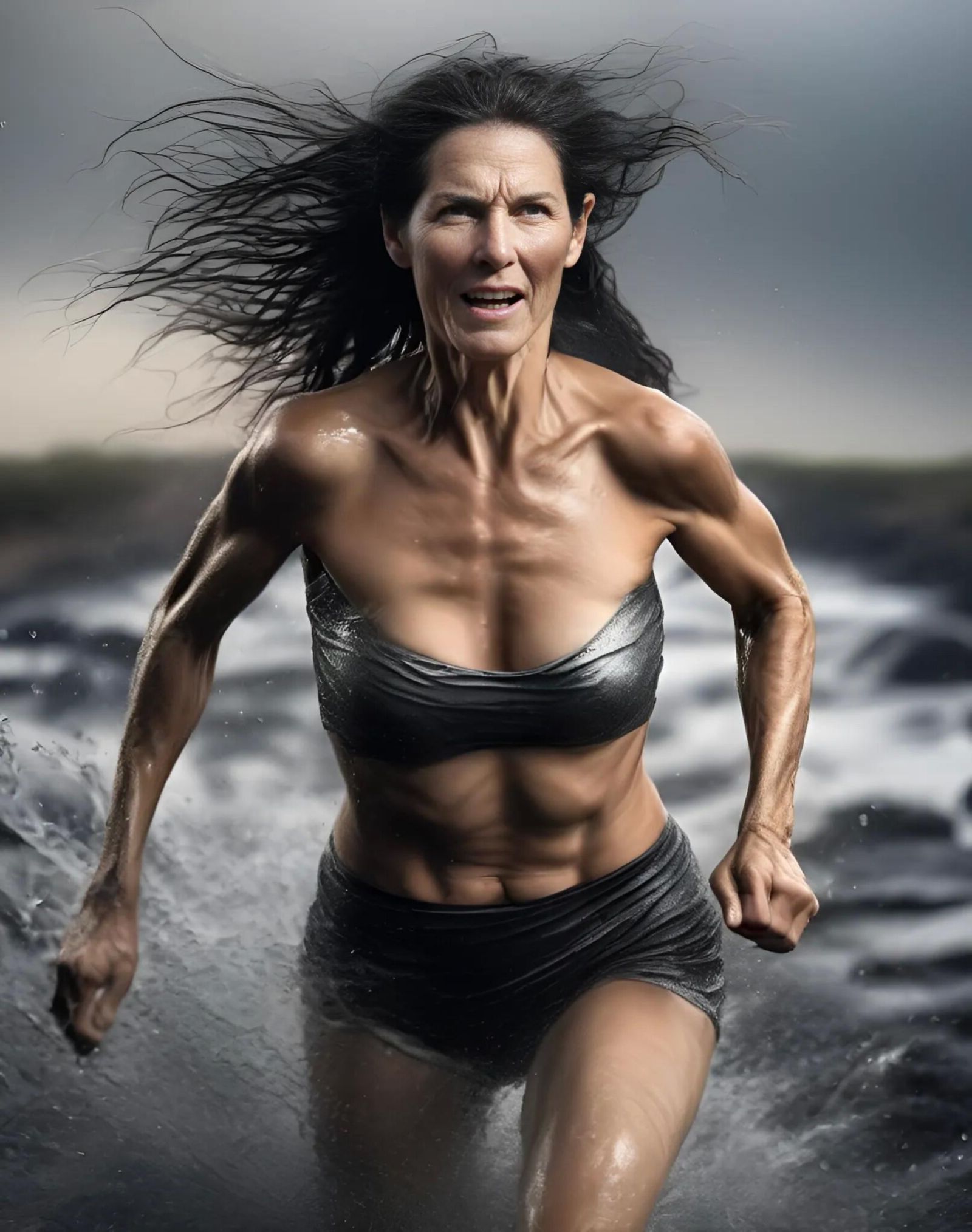 AI Granny Running