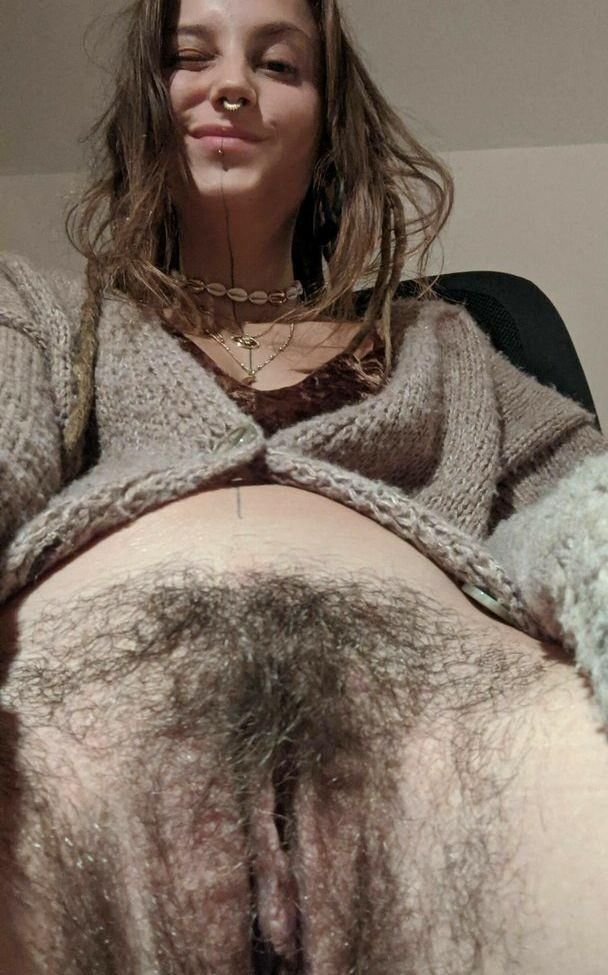 Cute Hairy Hippie Babe