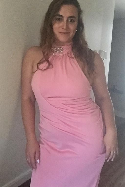 Women in Halter Neck Dresses