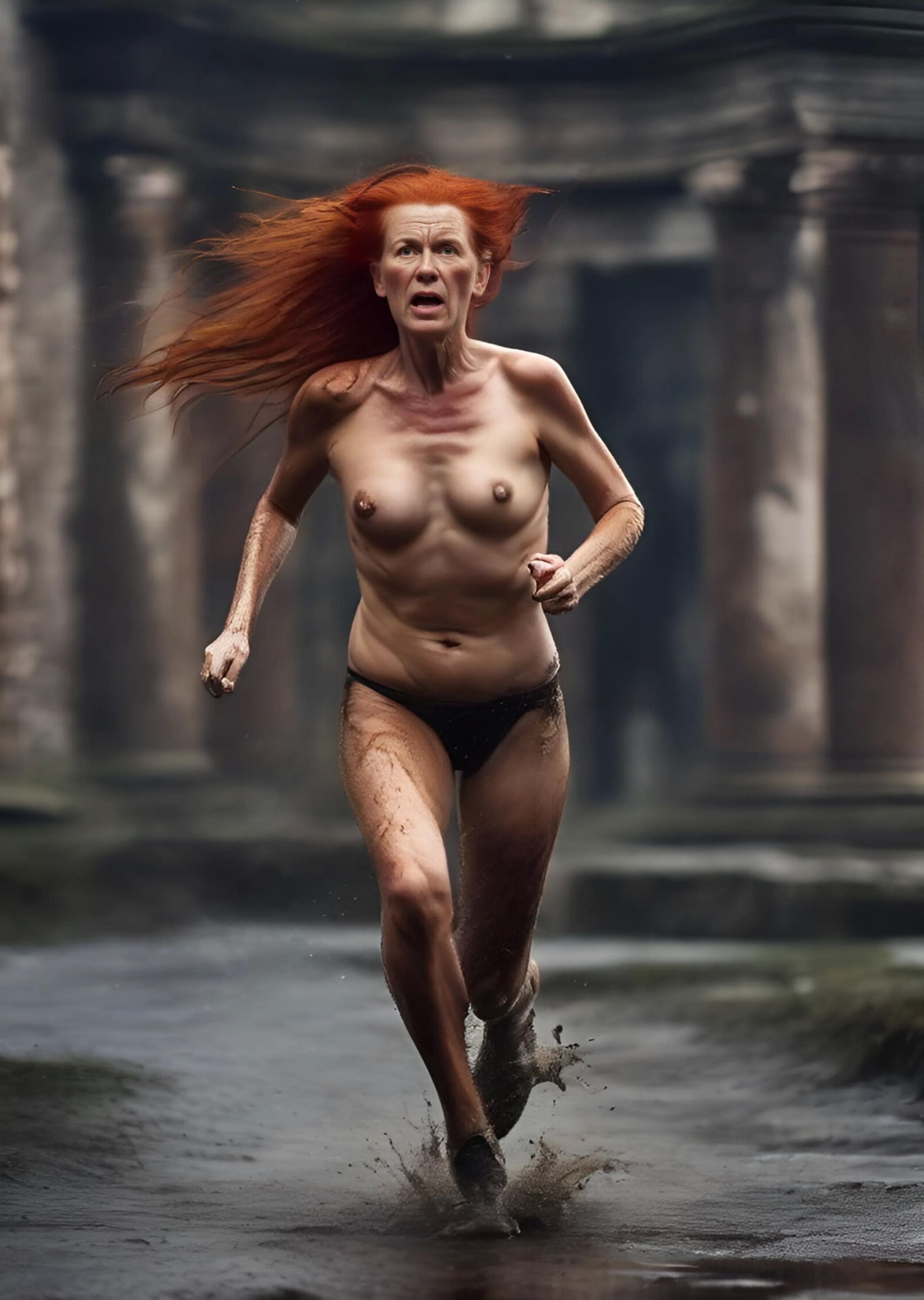 AI Granny Running