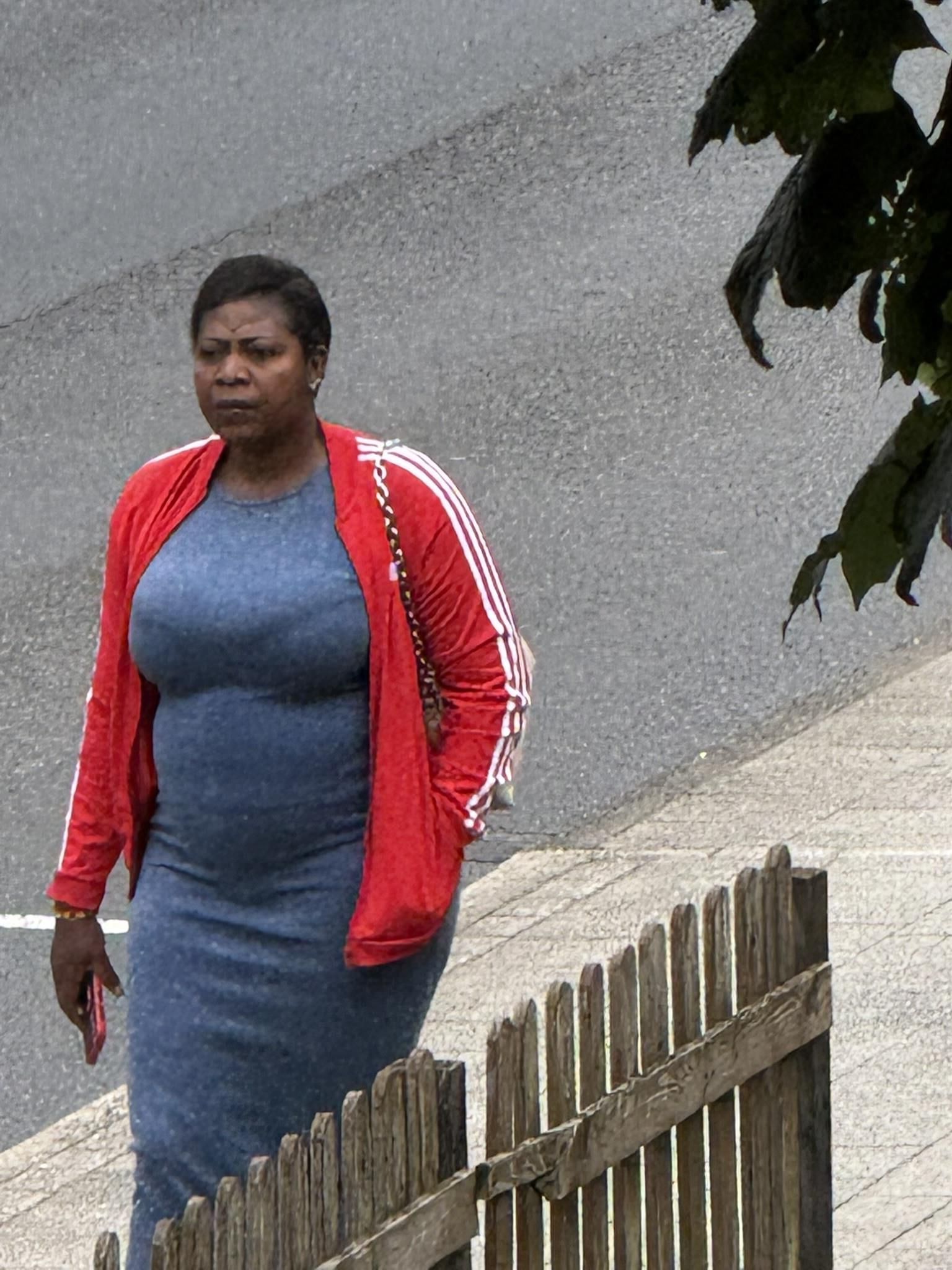 Candid Shots of a big ebony milf