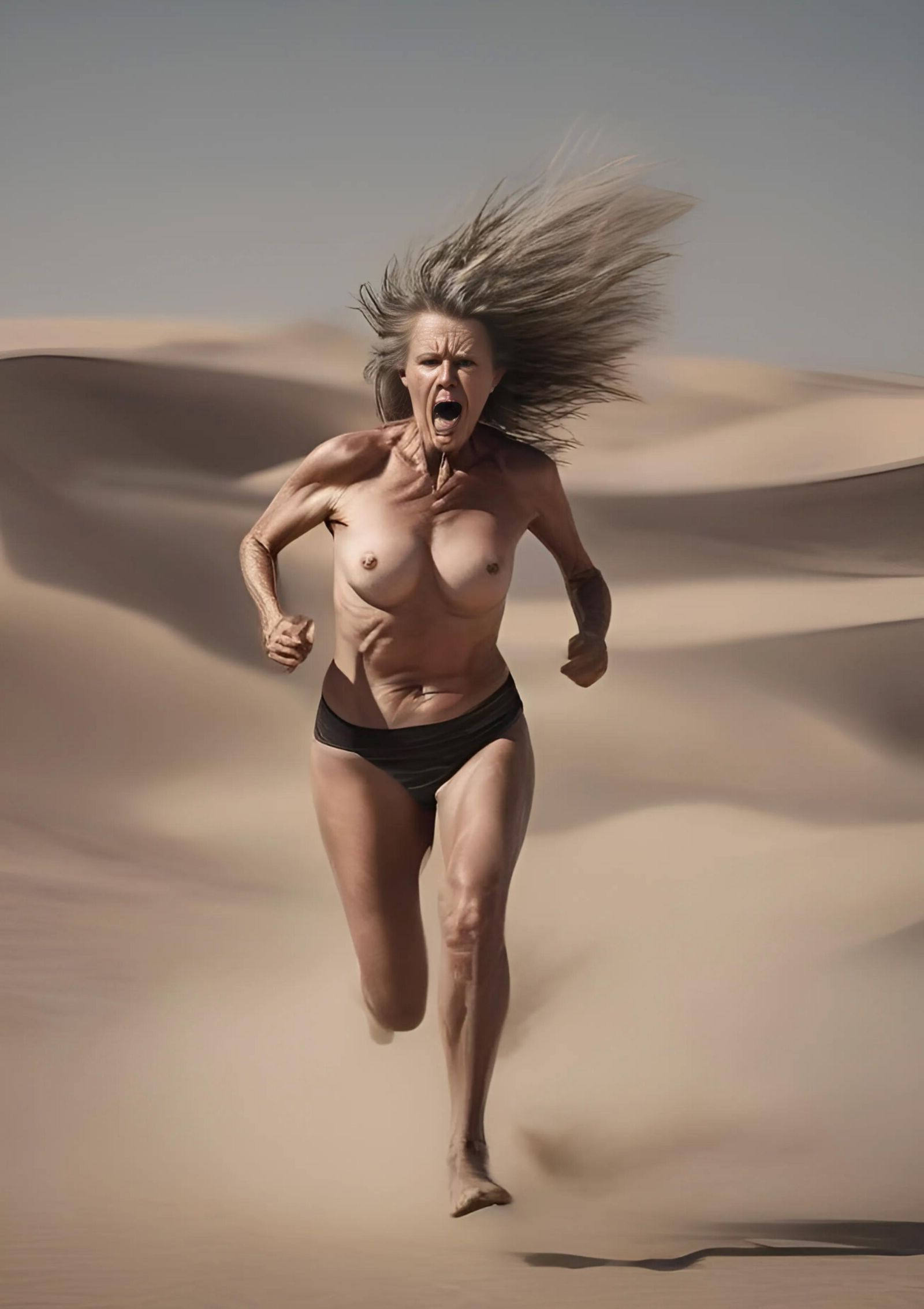 AI Granny Running