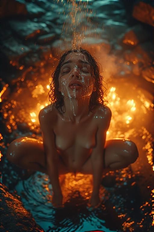 AI Beauty and the beasts , sexy nude women